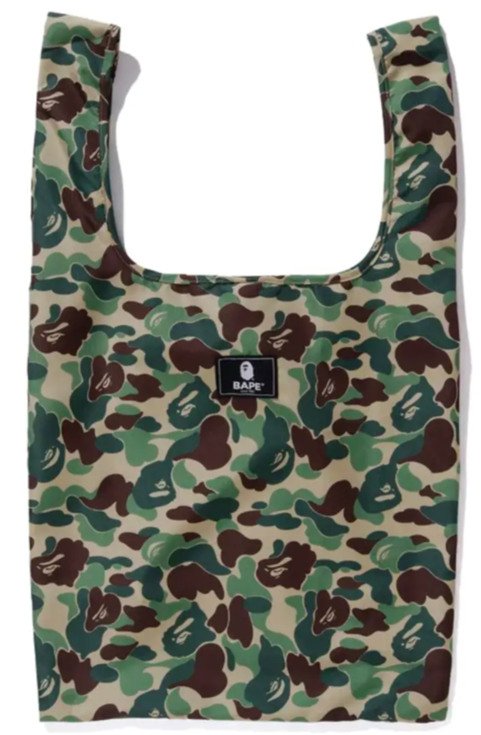 a bathing ape abc camo shopping bag l m